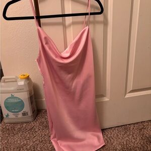 Urban Outfitters Light Pink Satin Slip Dress